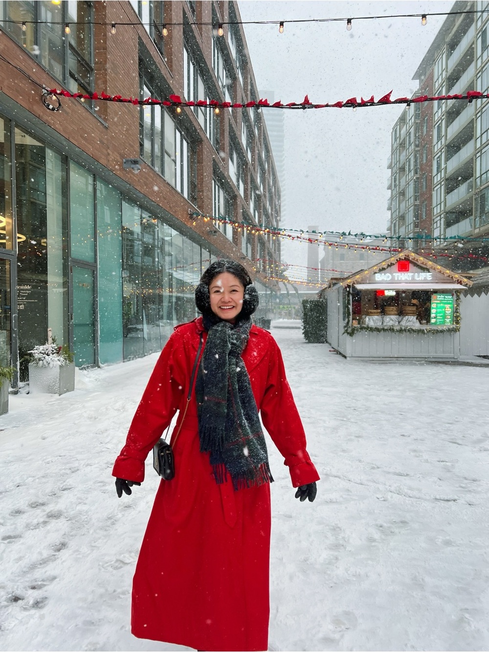 Burberry Red Double-Breasted Trench Coat - Picture 6 of 7